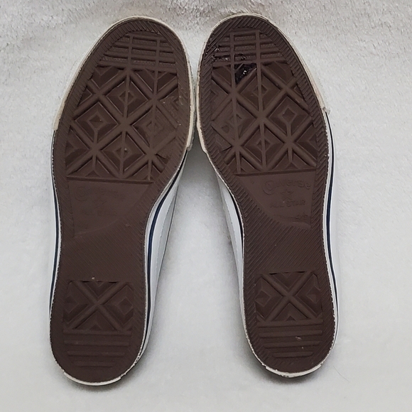 𝅺VINTAGE 80s Converse Chuck Taylor All-star Blue USA Made Low Top Sneakers 7-7.5 - Picture 10 of 13